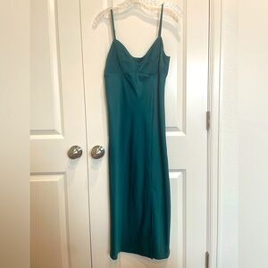 Green Empire Waist Babydoll slip dress from A New Day
